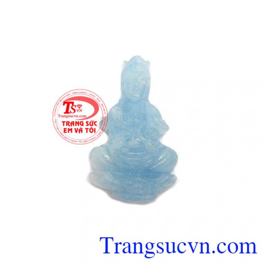 Đá aquamarine phật quan âm 
