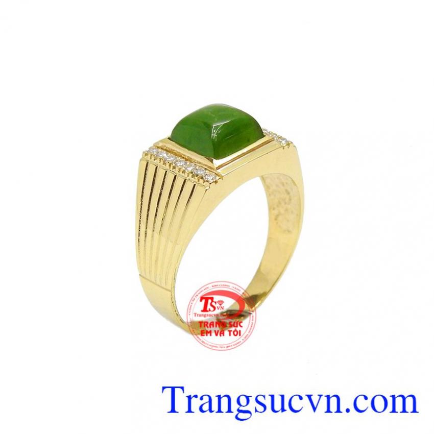 Nhẫn nam nephrite sang trọng