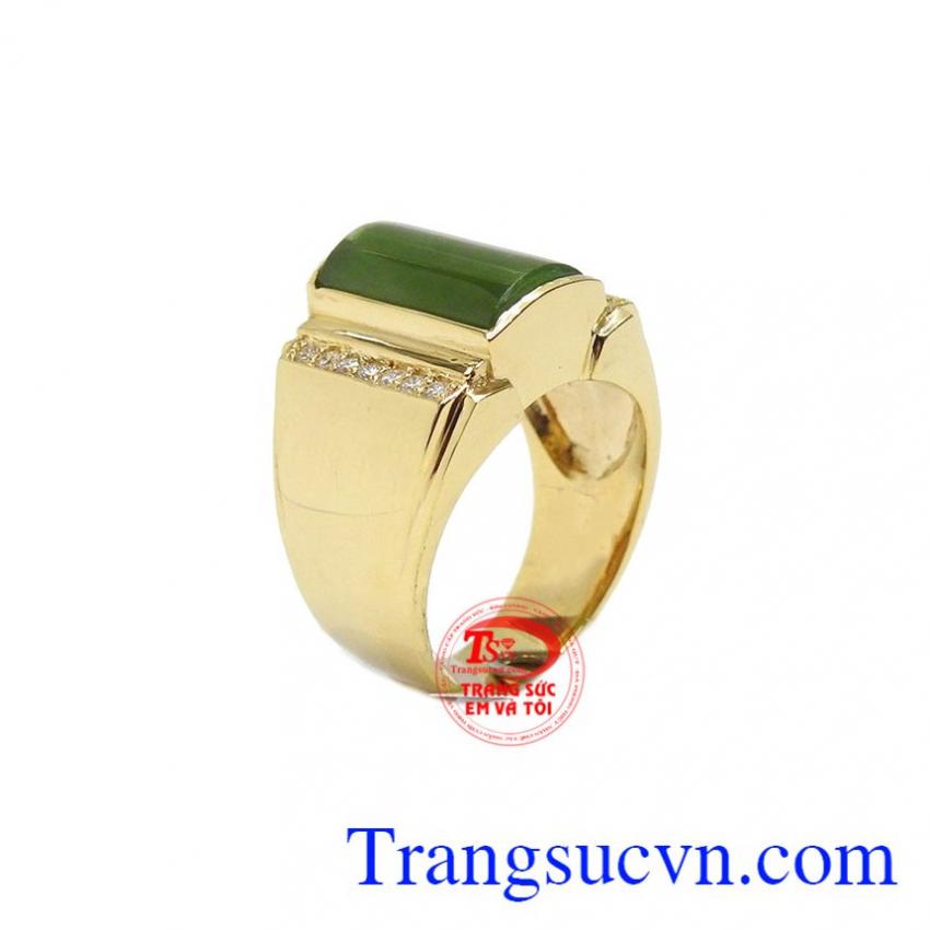 Nhẫn nam nephrite thịnh vượng