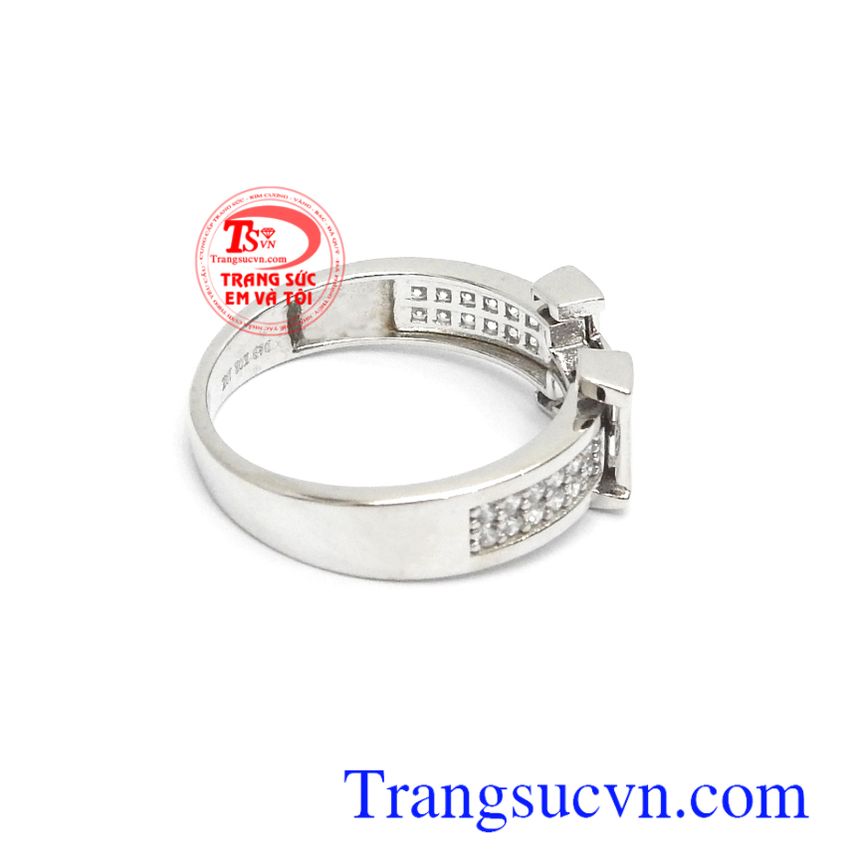 Nhẫn nữ Korea chữ H thời trang