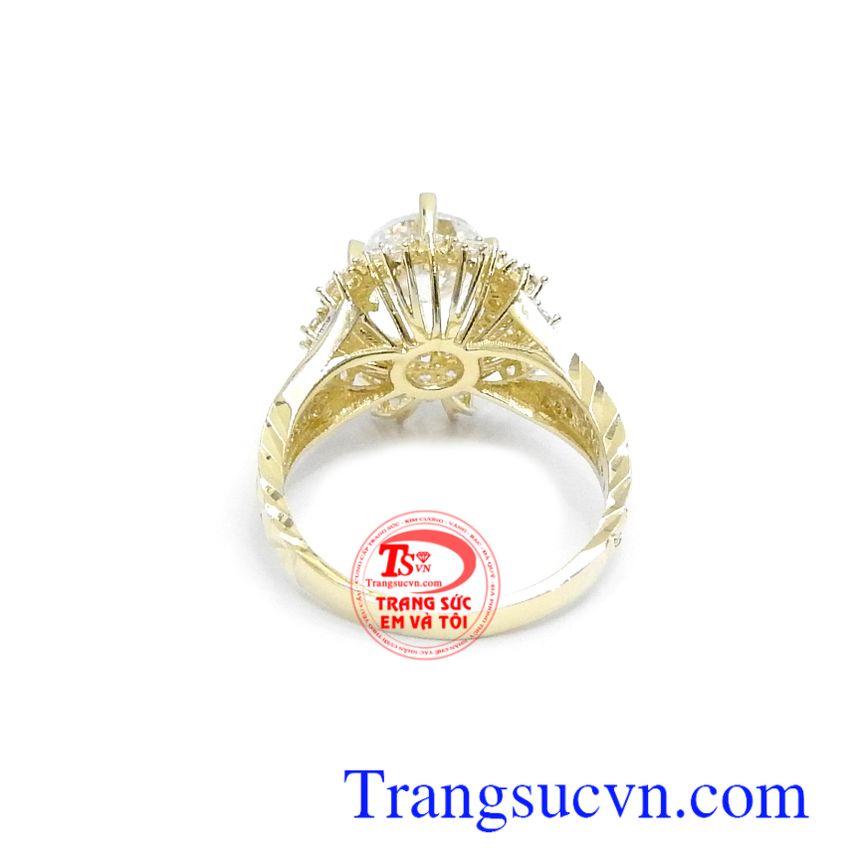 Nhẫn nữ vàng tây nhập khẩu Hàn Quốc thời trang