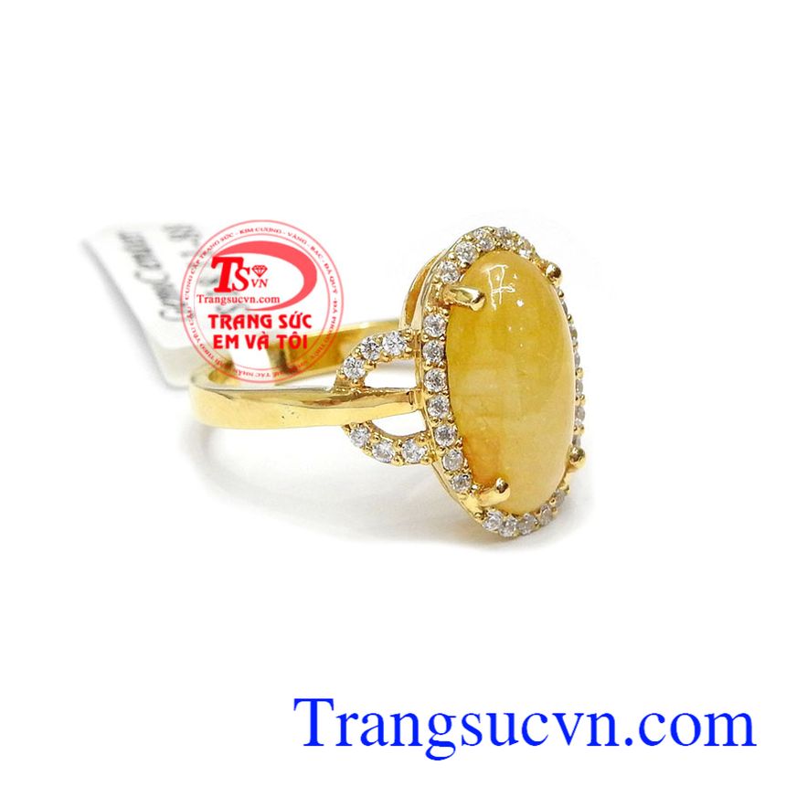 Nhẫn nữ sapphire đẹp quý phái được chế tác từ vàng 14k, bảo hành 12 tháng, giao hàng nhanh trên toàn quốc