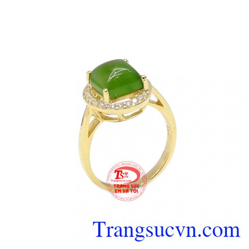 Nhẫn nepherite duyên dáng