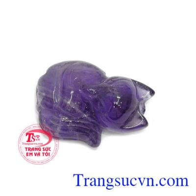 Sản phẩm thạch anh tím đẹp, chế tác sắc nét, xinh xắn