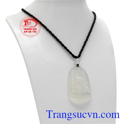 Mặt phật mã não tuổi dậu đẹp được chế tác từ đá mã não thiên nhiên.