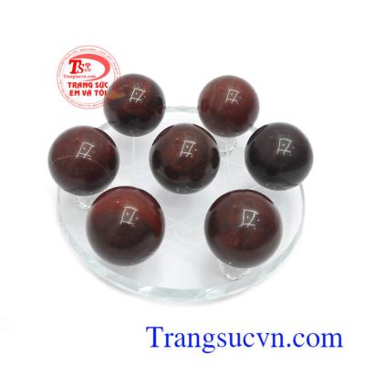 Thất tinh trận thịnh vượng 4cm Canxedon thiên nhiên, thất tinh trận phong thủy