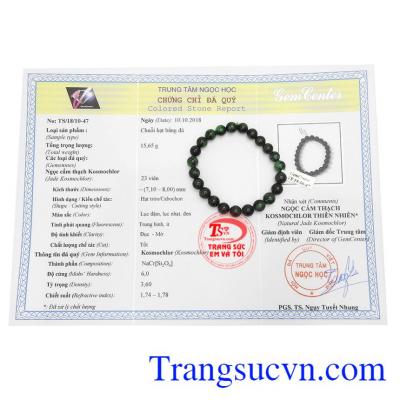 Sản phẩm có giấy kiểm định đá quý.