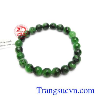 Chuỗi tay cẩm thạch thịnh vượng được chế tác từ những hạt ngọc cẩm thạch thiên nhiên. 