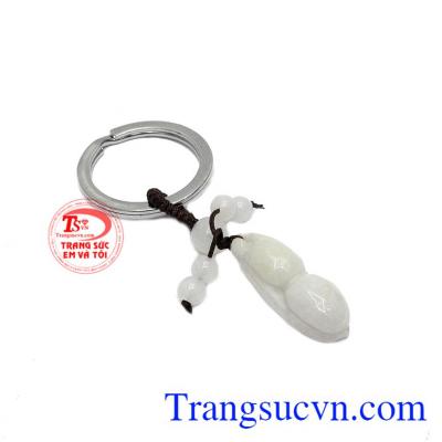 Móc chìa khóa cẩm thạch đậu đẹp mang đến may mắn và bình an.