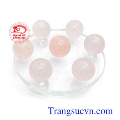 Thất tinh trận thạch anh hồng may mắn bền đẹp, chất lượng, màu sắc tươi sáng