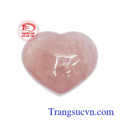 Trái tim thạch anh hồng tình yêu