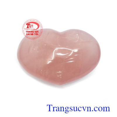 Trái tim thạch anh hồng bình an