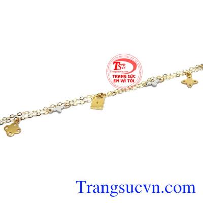 Lắc tay vàng tình yêu vĩnh cửu được nhập khẩu từ Hàn Quốc