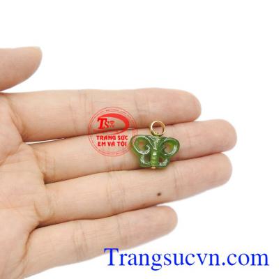 Mặt dây cẩm thạch hồ điệp