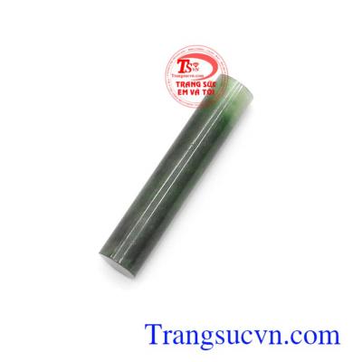 Mặt dây Jadeite hình trụ bình an màu sắc ngọc đẹp, chất lượng cao, mặt ngọc cẩm thạch thiên nhiên cao cấp