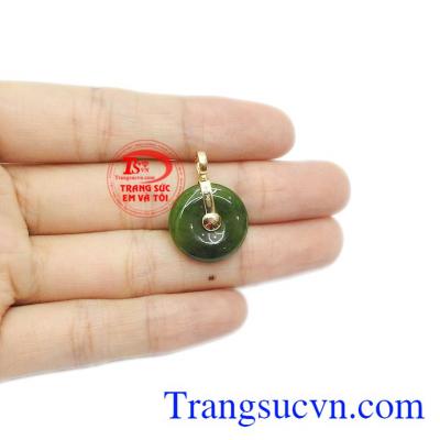 Sản phẩm bảo hành uy tín, giao hàng toàn quốc. Mặt dây đồng xu cẩm thạch