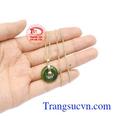 Trang sức đá quý phong thủy đẹp. Bộ trang sức nữ đồng xu cẩm thạch