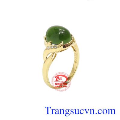 Nhẫn nữ nephrite quyến rũ