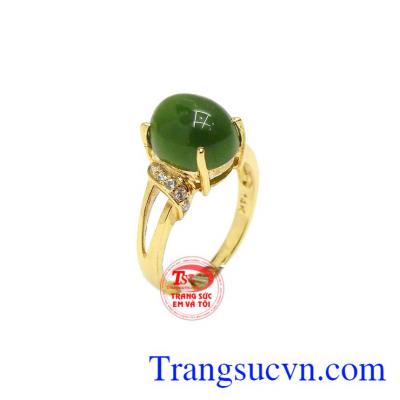 Nhẫn nữ nephrite tinh tế