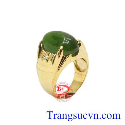 Nhẫn nam nephrite tài lộc