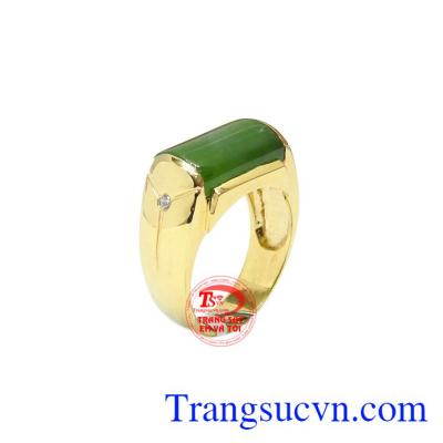 Nhẫn nam nephrite độc đáo