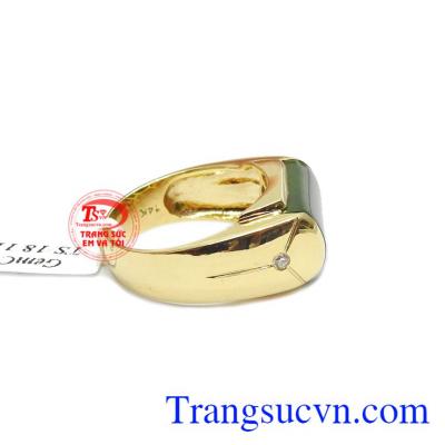 Sản phẩm kết hợp từ ngọc cẩm thạch thiên nhiên và vàng tây 14k