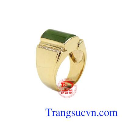 Nhẫn nam nephrite thịnh vượng