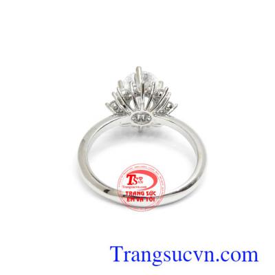 Nhẫn nữ Korea 10k tinh tế đính đá sang trọng