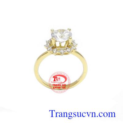 Nhẫn nữ Hàn Quốc đính đá là món quà tặng tuyệt vời cho người yêu thương