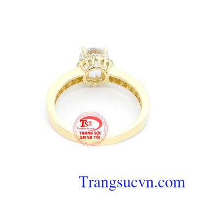 Nhẫn nữ vàng màu nhập khẩu nguyên chiếc thời trang