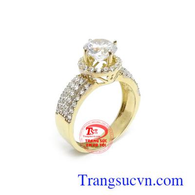 Nhẫn vàng Hàn Quốc 10k sang trọng kiểu dáng độc đáo, mới lạ mang lại sự tinh tế, dịu dàng và quý phái cho phong cách phái đẹp