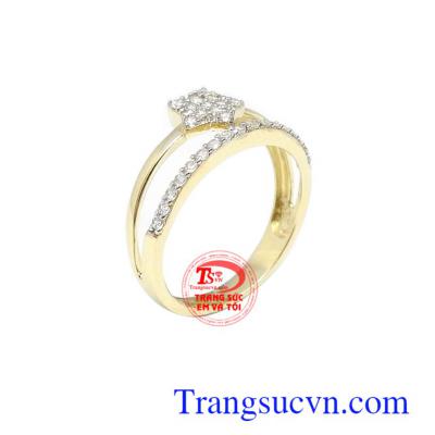 Nhẫn nữ Korea 10k xinh xắn bền đẹp, chất lượng, đeo hợp thời trang mang lại nét cá tính, đẳng cấp và sang trọng cho phái đẹp