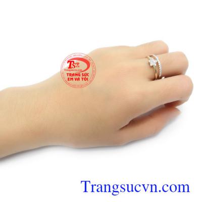 Nhẫn nữ vàng 10k bền đẹp, chất lượng, bảo hành 06 tháng