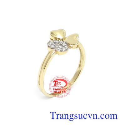 Nhẫn nữ vàng Korea cá tính 10k kiểu dáng độc đáo, mới lạ là dòng sản phẩm được phái đẹp ưa chuộng, mang lại nét cá tính, riêng biệt và quý phái cho phái đẹp