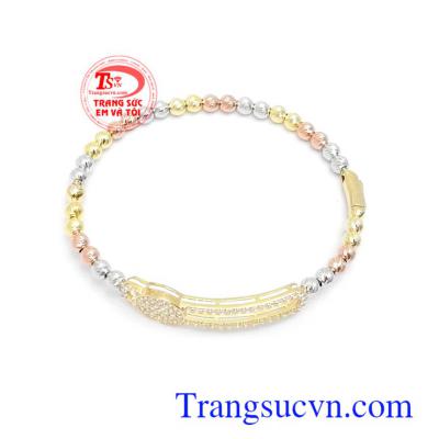 Vòng tay vàng tây 10k phong cách quý phái 