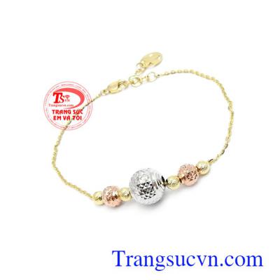 Lắc tay nữ vàng 10k xinh xắn thời trang