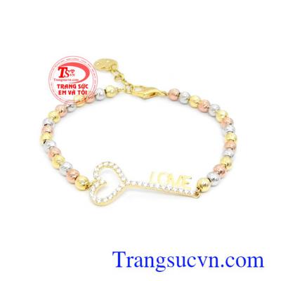 Lắc tay vàng tây chế tác độc đáo