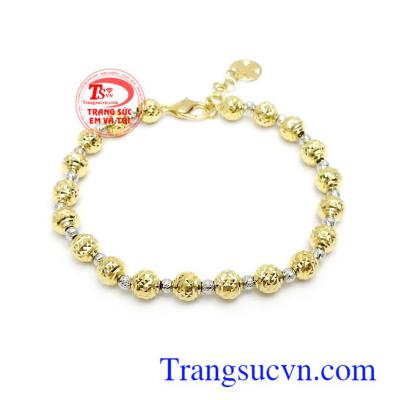 Lắc tay vàng 10k sang trọng, quý phái