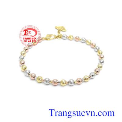 Lắc tay nữ 10k nhỏ xinh chế tác tinh xảo, mới lạ tôn lên sự dịu dàng, tinh tế và phong cách phái đẹp