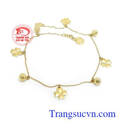 Lắc chân vàng 10k tinh xảo, đẳng cấp