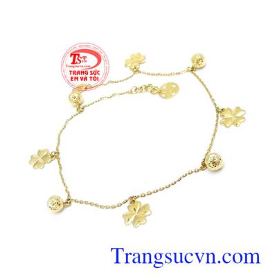 Lắc chân vàng tây 10k yêu kiều