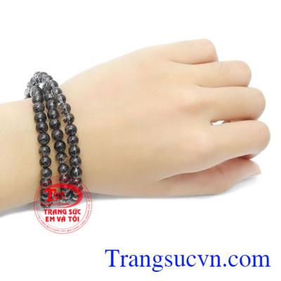 Chuỗi tay thạch anh tóc, phù hợp với mọi lứa tuổi, hợp thời trang và trang phục