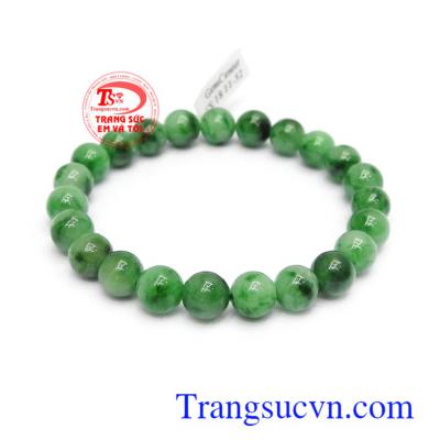 Chuỗi tay phỉ thúy 8 ly an nhiên bền đẹp, chất lượng, đeo thời trang và sang trọng, chuỗi tay phỉ thúy thiên nhiên