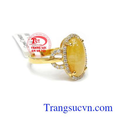 Nhẫn nữ sapphire đẹp quý phái được chế tác từ vàng 14k, bảo hành 12 tháng, giao hàng nhanh trên toàn quốc