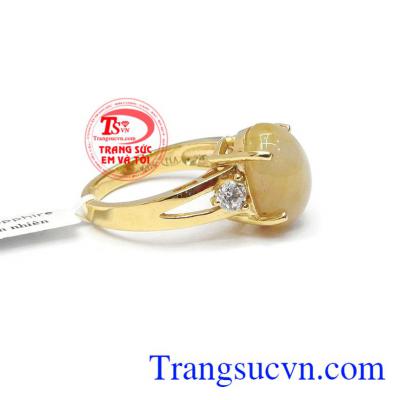 Nhẫn nữ saphia tinh tế được chế tác từ vàng 14k đẹp, bảo hành 1 năm, giao hàng nhanh trên toàn quốc