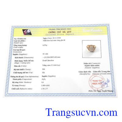 Giấy kiểm định từ trung tâm ngọc học
