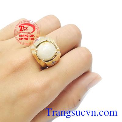 Nhẫn nam saphia phong cách