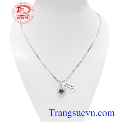 Bộ dây chuyền Sapphire cát lộc