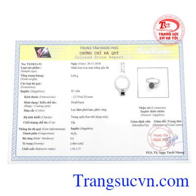 Nhẫn được bảo hành uy tín, giao hàng toàn quốc.