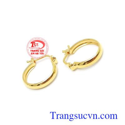 Hoa tai vàng 10k dịu dàng nhỏ xinh
